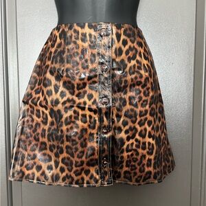 Lulu's Wild Leopard Mini Skirt
